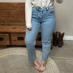 Womens Abercrombie dad Jean, size 27 regular curve love